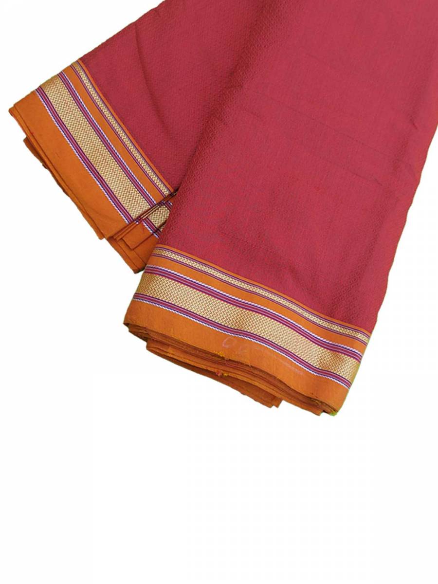 Khana / Khunn Blouse Piece - Maroon with Orange blend Khana / Khunn Blouse Piece - Maroon with Orange blend