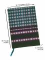 Khana Handloom Diaries - A5 Size - Green Black Khana Handloom Diaries - A5 Size - Green Black