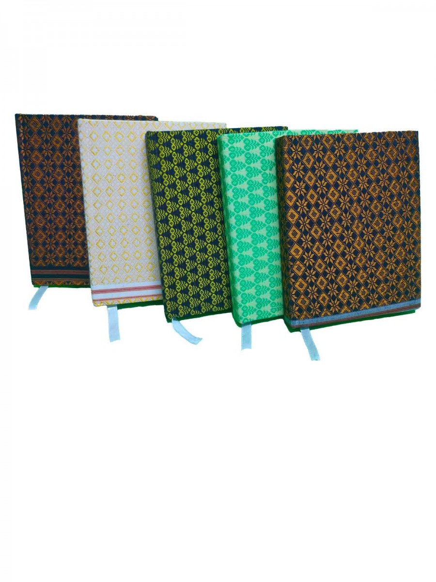 Khana Handloom Diaries - A6 Size - Set of 5 Khana Handloom Diaries - A6 Size - Set of 5