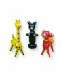 Toy - Wooden Animals - Giraffe, Bear, Dog - Set of 3 Toy - Wooden Animals - Giraffe, Bear, Dog - Set of 3