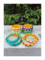 Wooden Bangles - Multicolor - Set of 12