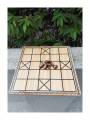 Game - Wooden Chowka Bara & Small Pawns - 11 inch Game - Wooden Chowka Bara & Small Pawns - 11 inch