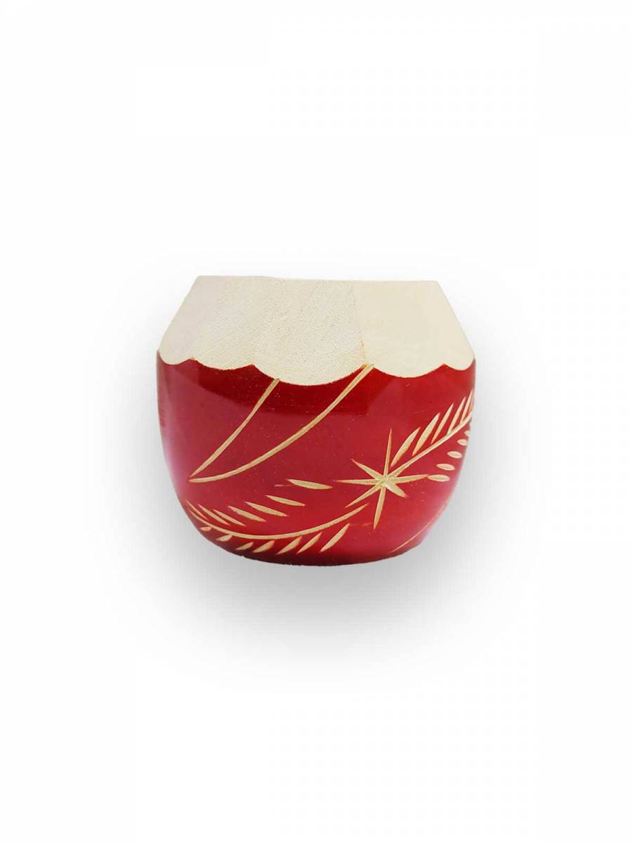 Mini Coconut Shell Pen Stand - 2.5 inch - Red
Mini Coconut Shell Pen Stand - 2.5 inch - Red