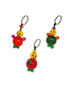 Keychain - Round Duck - Set of 10 -  Assorted Color Keychain - Round Duck - Set of 10 -  Assorted Color