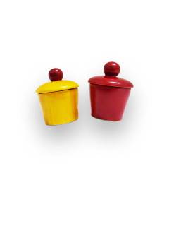 Festive - Haldi Kumkum Box Set - Small - 1.7 inch Festive - Haldi Kumkum Box Set - Small - 1.7 inch