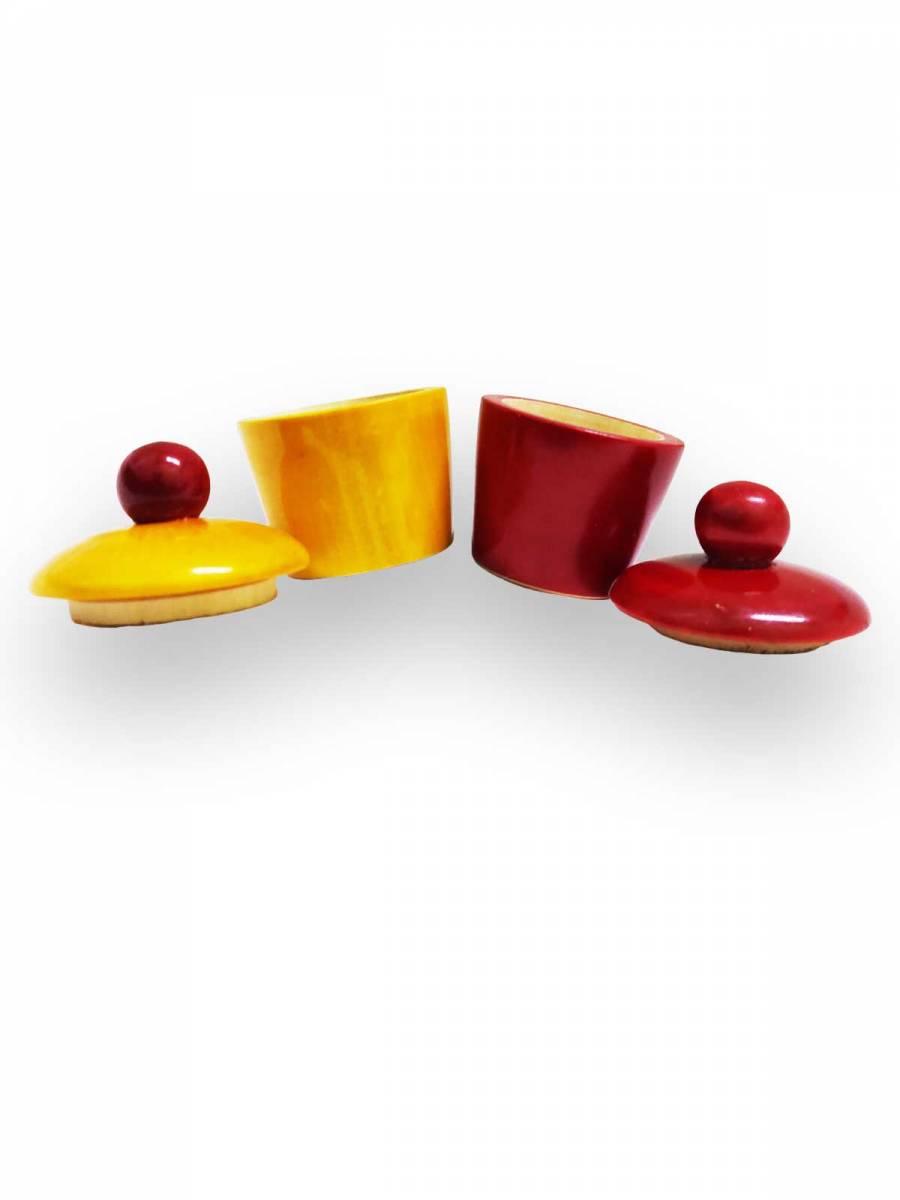 Festive - Haldi Kumkum Box Set - Small - 1.7 inch Festive - Haldi Kumkum Box Set - Small - 1.7 inch