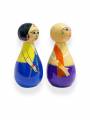 Pair Doll - Pujari - 4.5 inch - Purple

