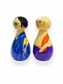Pair Doll - Pujari - 4.5 inch - Purple
