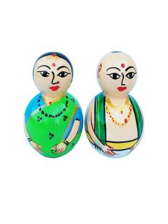 Pair Doll - Pujari - 3.5inch - Green Pair Doll - Pujari - 3.5inch - Green