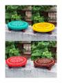 Festive - Wooden Rangoli Puja Peetam - Round - Assorted - Single - 6 inch Festive - Wooden Rangoli Puja Peetam - Round - Assorted - Single - 6 inch