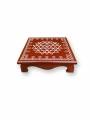 Festive - Wooden Rangoli Puja Peetam - 8 inch - Brown Festive - Wooden Rangoli Puja Peetam - 8 inch - Brown