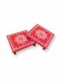 Festive - Wooden Rangoli Puja Peetam - Set 0f 2 - 6 inch Festive - Wooden Rangoli Puja Peetam - Set 0f 2 - 6 inch