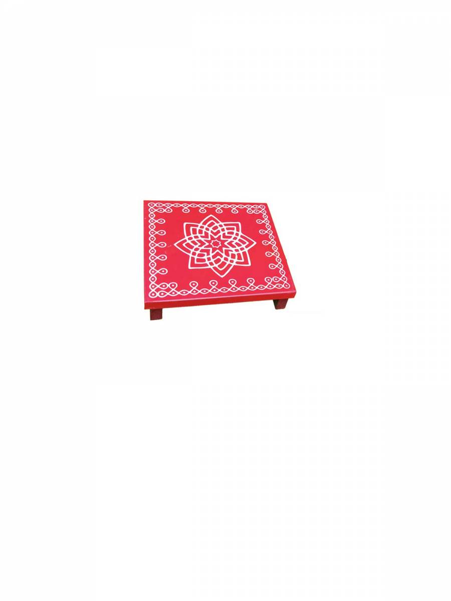 Festive - Wooden Rangoli Puja Peetam - 3 inch Festive - Wooden Rangoli Puja Peetam - 3 inch