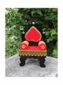 Miniature - Simhasana - Decorative Showpiece - 7.5" Miniature - Simhasana - Decorative Showpiece - 7.5"