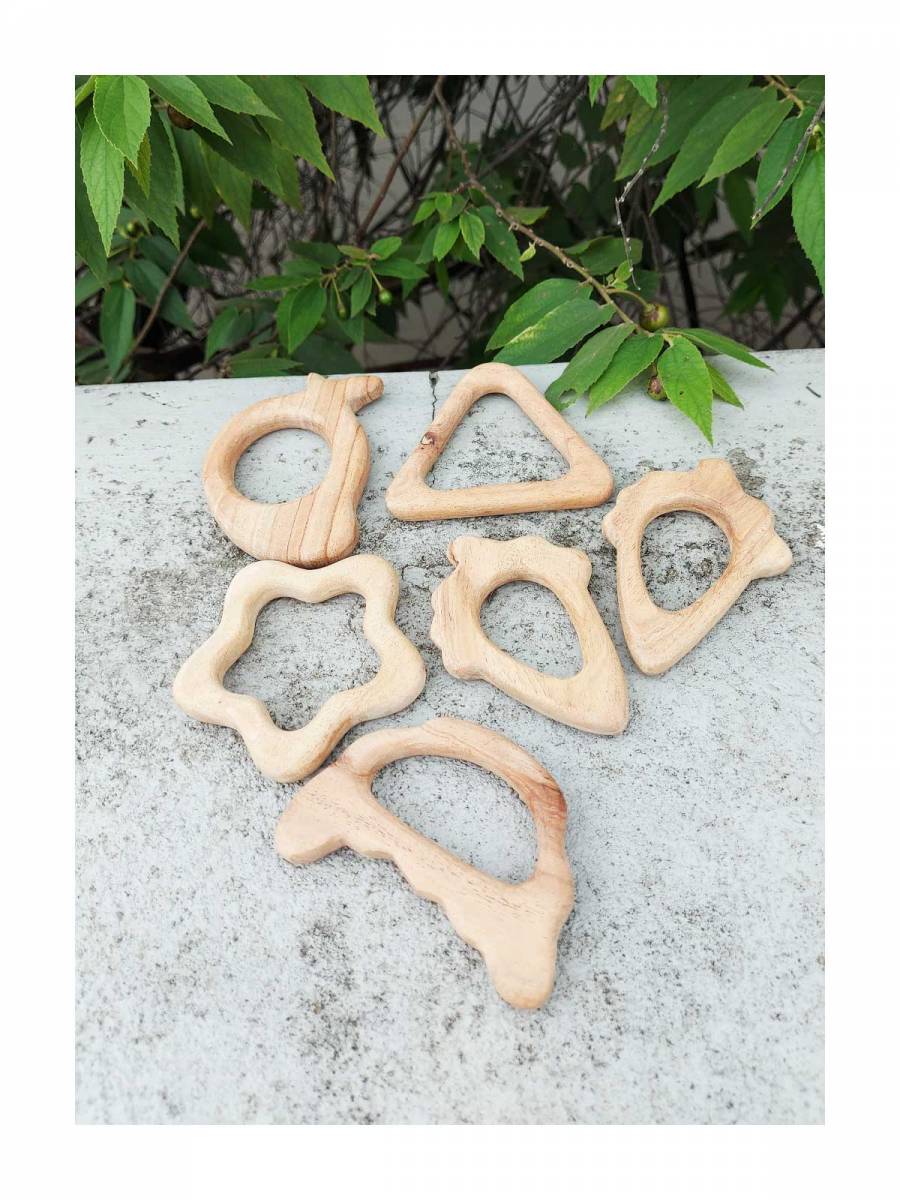 Wooden Neem Teether - Set of 6 Wooden Neem Teether - Set of 6