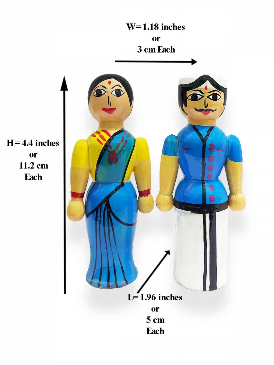 Pair Doll - Traditional - 4.5 inch - Blue
Pair Doll - Traditional - 4.5 inch - Blue