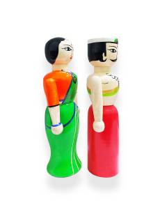 Pair Doll - Traditional - 6.5inch - Red Green
 Pair Doll - Traditional - 6.5inch - Red Green