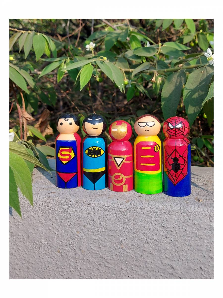 Toy - Super Hero Dolls Set Toy - Super Hero Dolls Set