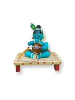 Wooden Krishna - Etikoppaka Dolls