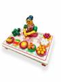 Wooden Village Lady Selling fruits - Etikoppaka Dolls Wooden Village Lady Selling fruits - Etikoppaka Dolls