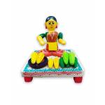 Wooden Village Lady Selling Corn - Etikoppaka Dolls