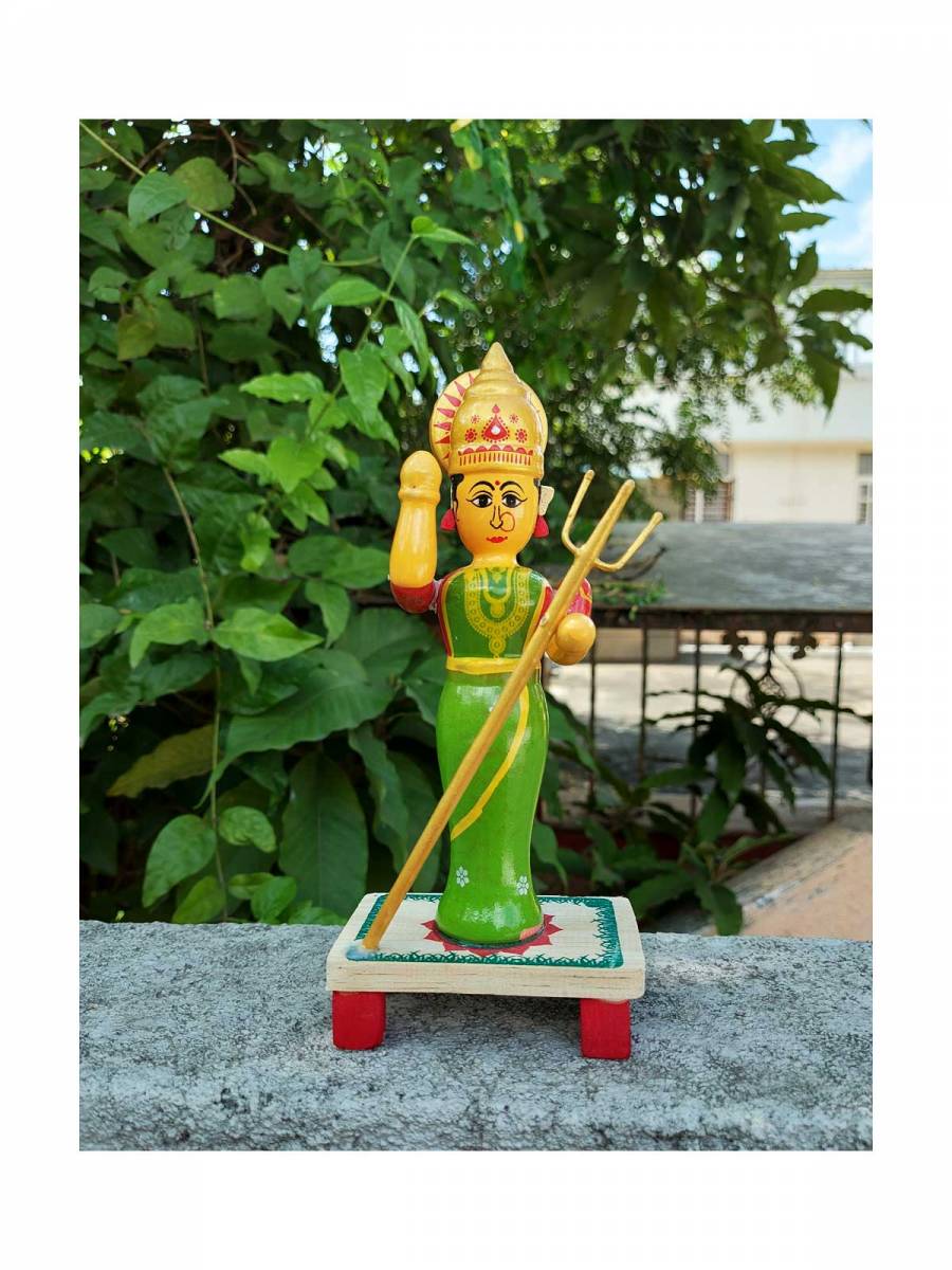 Wooden Durga Devi - Etikoppaka Dolls
Wooden Durga Devi - Etikoppaka Dolls
