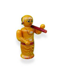 Wooden Poojari - Etikoppaka Dolls