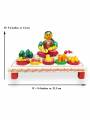 Wooden Village Lady Selling fruits - Etikoppaka Dolls Wooden Village Lady Selling fruits - Etikoppaka Dolls