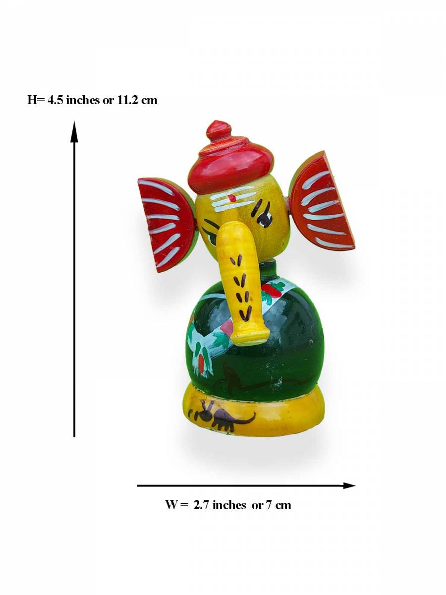 Wooden Vinayaka - Etikoppaka Dolls
