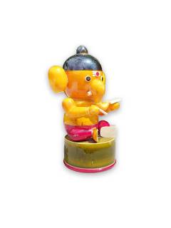 Wooden Vidya Ganapathi - Etikoppaka Dolls
