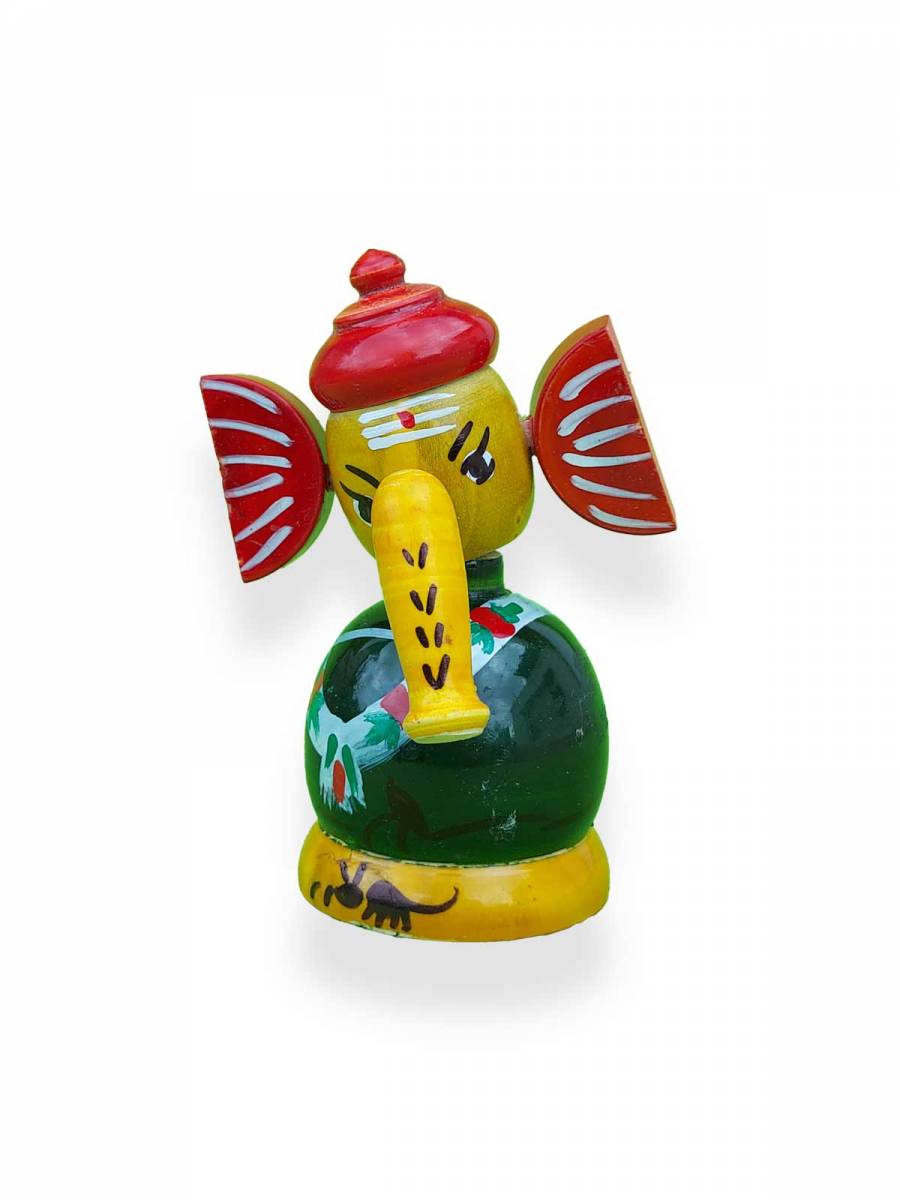 Wooden Vinayaka - Etikoppaka Dolls Wooden Vinayaka - Etikoppaka Dolls