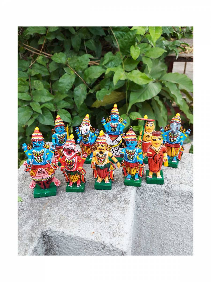 Wooden Dashavatara Set - Kondapalli Dolls
Wooden Dashavatara Set - Kondapalli Dolls