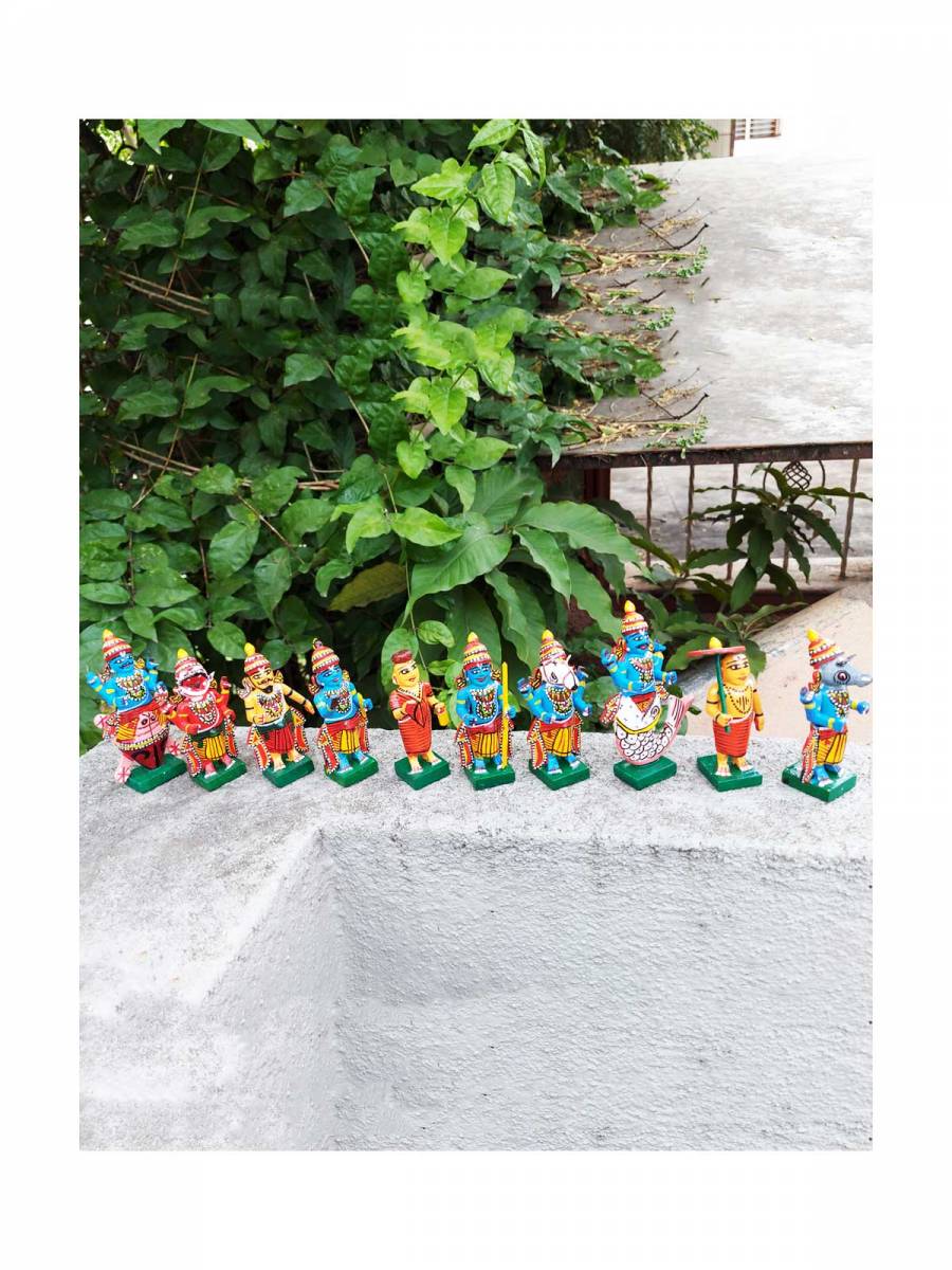 Wooden Dashavatara Set - Kondapalli Dolls
Wooden Dashavatara Set - Kondapalli Dolls