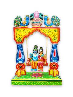 Wooden Radha Krishna Swing - Varanasi Toys