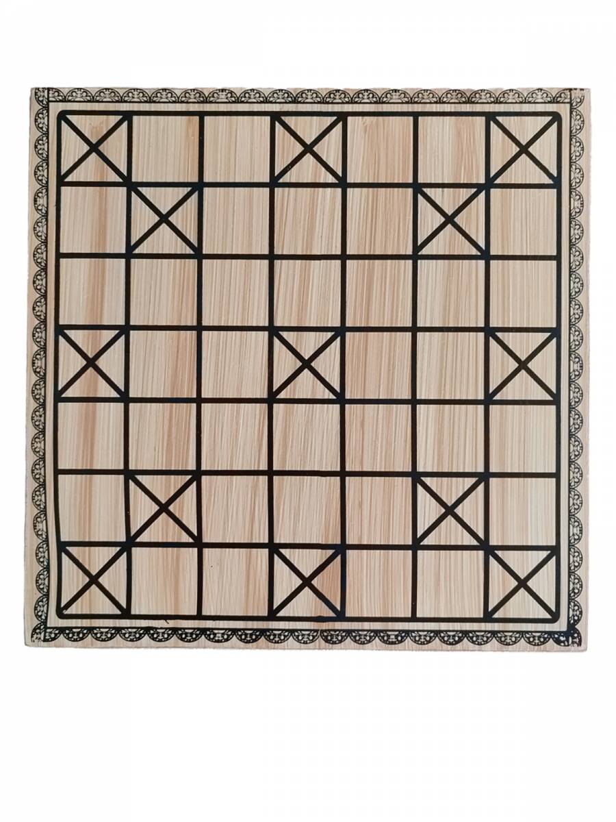 Game - Wooden Chowka Bara Board - 11 inch
Game - Wooden Chowka Bara Board - 11 inch