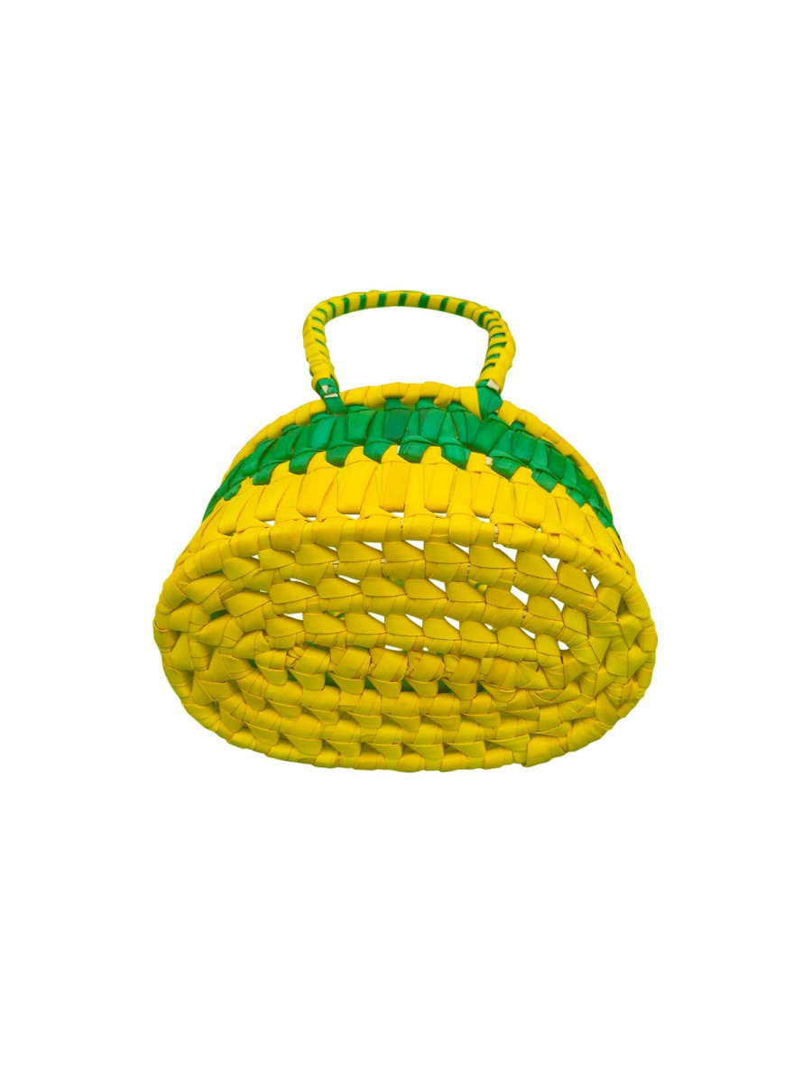 Chettinad Kottan - Small Basket, Green-Yellow - Geographical Indexed (pack of 2) Chettinad Kottan - Small Basket, Green-Yellow - Geographical Indexed (pack of 2)