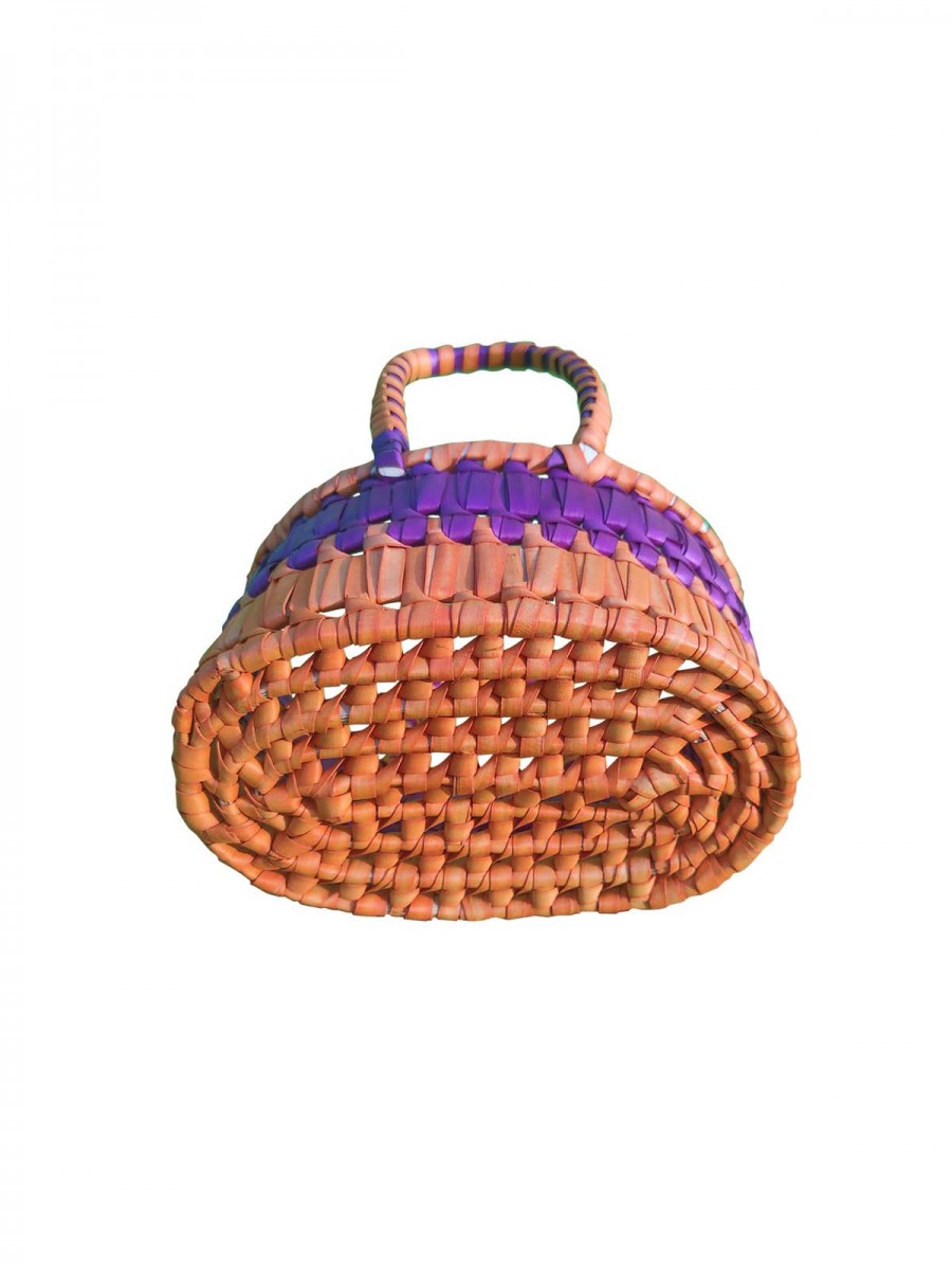 Chettinad Kottan - Small Basket, Purple-Orange - Geographical Indexed (pack of 2) Chettinad Kottan - Small Basket, Purple-Orange - Geographical Indexed (pack of 2)