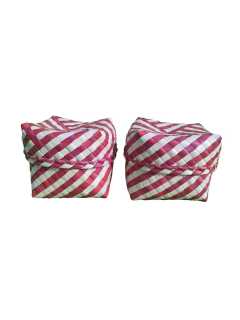 Organizers - Chettinad Kottan - Plain Kottan Box, Maroon - Geographical Indexed (pack of 2) Organizers - Chettinad Kottan - Plain Kottan Box, Maroon - Geographical Indexed (pack of 2)