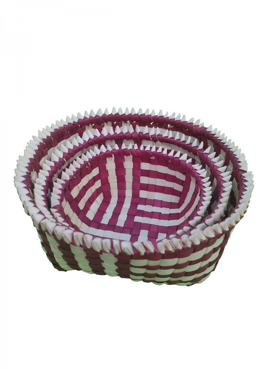 Organizers - Chettinad Kottan - Stacked Spike Kottan, Maroon - Geographical Indexed Organizers - Chettinad Kottan - Stacked Spike Kottan, Maroon - Geographical Indexed