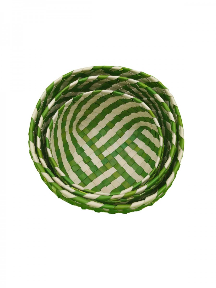 Organizers - Chettinad Kottan - Stacked Bowl, Parrot Green - Geographical Indexed Organizers - Chettinad Kottan - Stacked Bowl, Parrot Green - Geographical Indexed