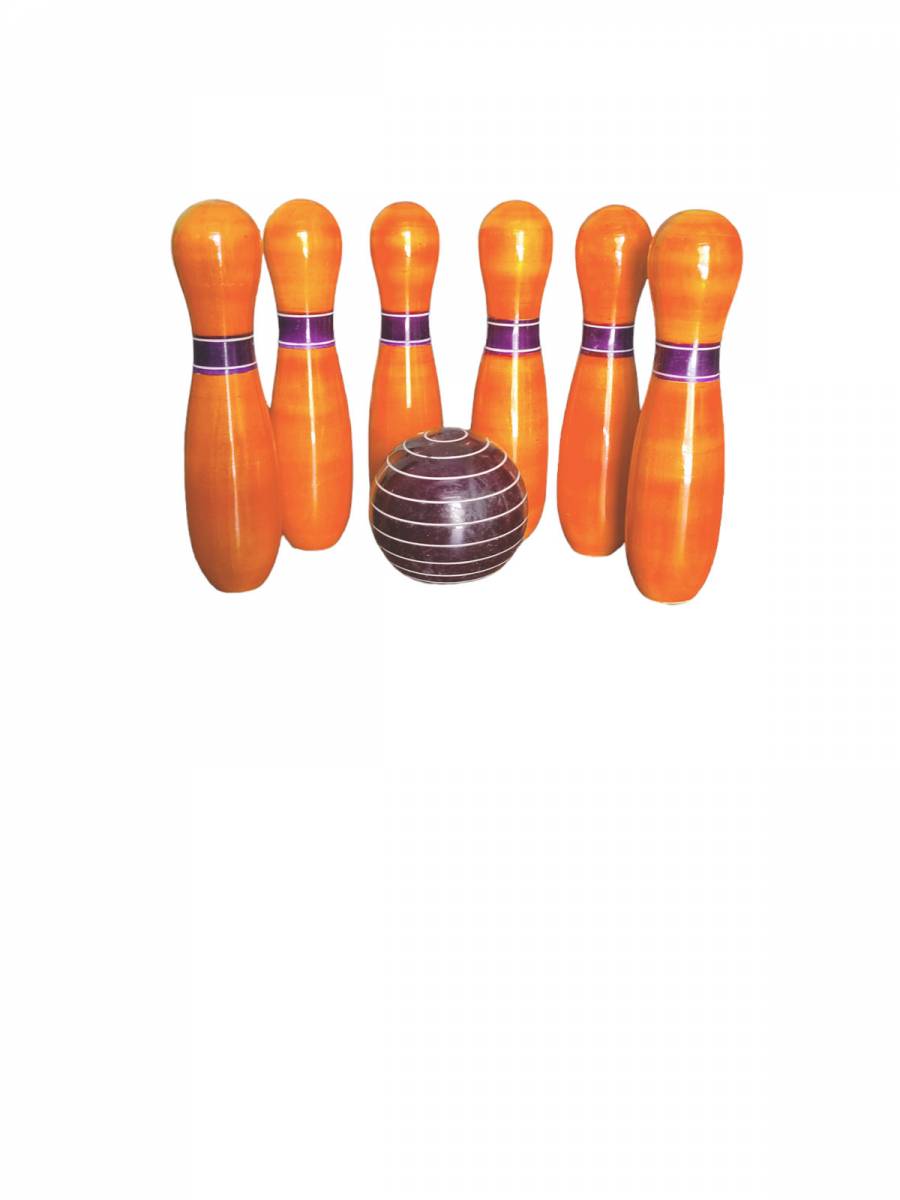 Game - Wooden Bowling Play Set Game - Wooden Bowling Play Set