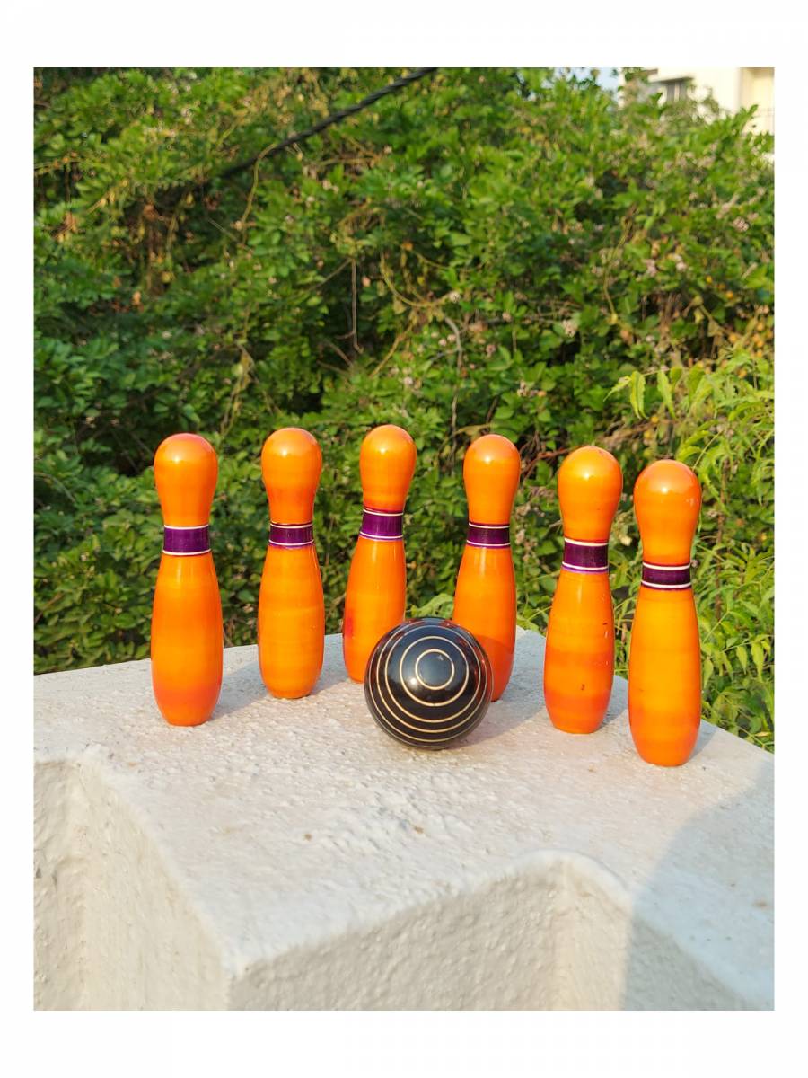 Game - Wooden Bowling Play Set Game - Wooden Bowling Play Set