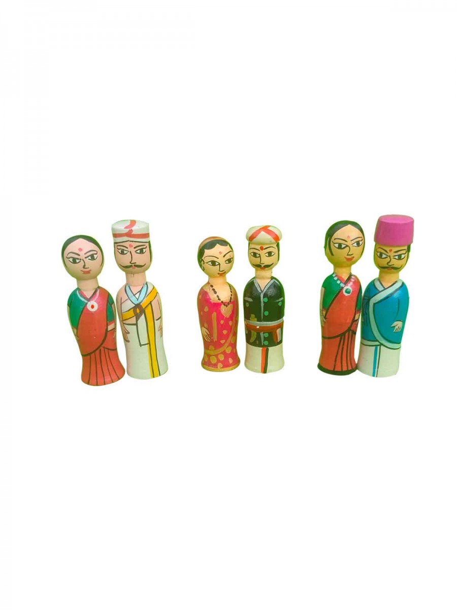 Regional Couple Dolls - Mini - Set of 3 Regional Couple Dolls - Mini - Set of 3
