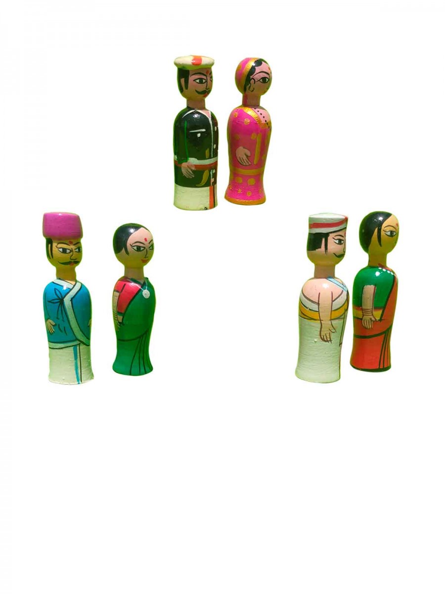 Regional Couple Dolls - Mini - Set of 3 Regional Couple Dolls - Mini - Set of 3