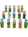 Regional Couple Dolls - States & UTs - set of 15 - (set 1) Regional Couple Dolls - States & UTs - set of 15 - (set 1)