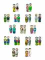 Regional Couple Dolls - States & UTs - set of 36 Regional Couple Dolls - States & UTs - set of 36
