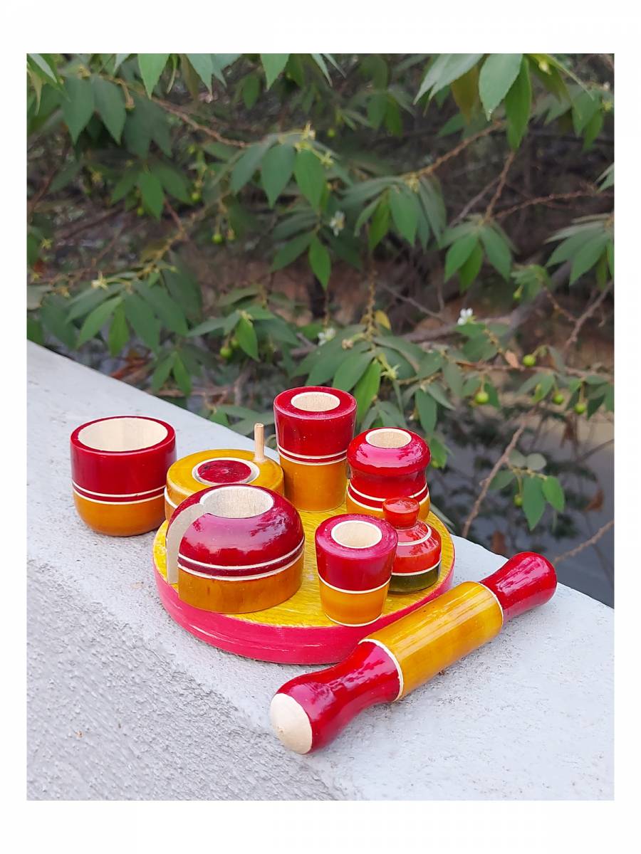 Toy - Wooden Kitchen Set - Traditional Games
Toy - Wooden Kitchen Set - Traditional Games