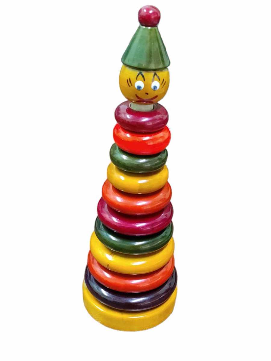 Kids - Wooden Stacking Rings - Joker Kids - Wooden Stacking Rings - Joker