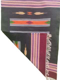 Warangal Durry - 2x3 Feet - Maroon-Black - Geographical Indexed