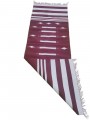 Warangal Durry - 2x6 Feet - Maroon-White - Geographical Indexed Warangal Durry - 2x6 Feet - Maroon-White - Geographical Indexed